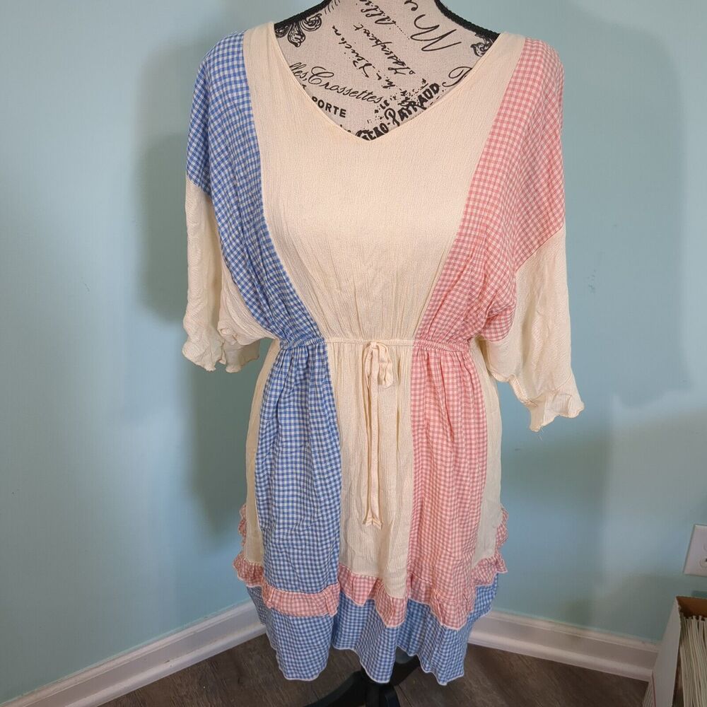 Women's 143 Story by Line Up Dress plaid large